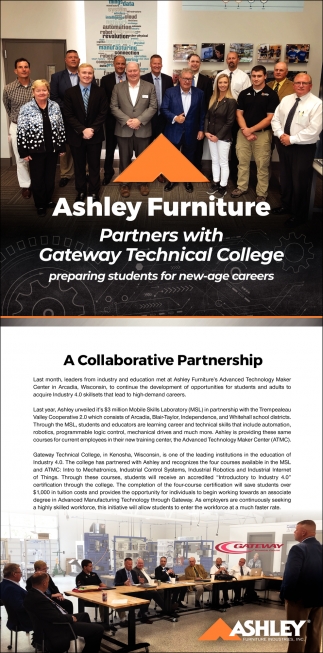 Partners With Gateway Technical College Ashley Furniture