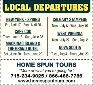 home spun tours rice lake